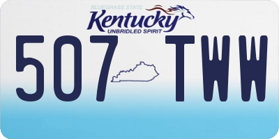 KY license plate 507TWW