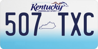 KY license plate 507TXC