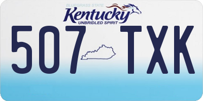 KY license plate 507TXK
