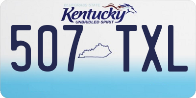 KY license plate 507TXL