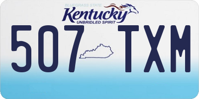 KY license plate 507TXM