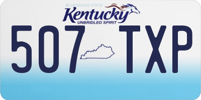 KY license plate 507TXP