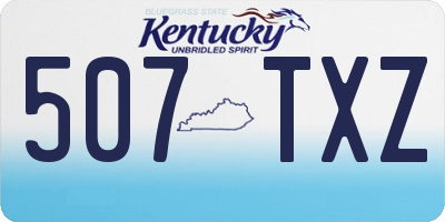 KY license plate 507TXZ