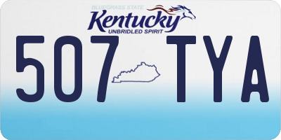 KY license plate 507TYA