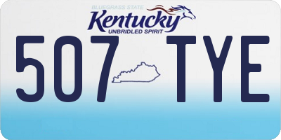 KY license plate 507TYE