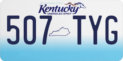 KY license plate 507TYG