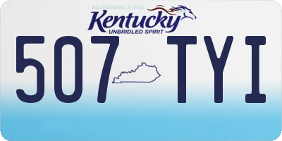 KY license plate 507TYI