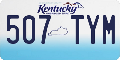 KY license plate 507TYM