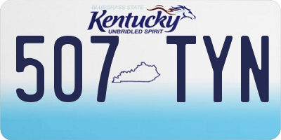 KY license plate 507TYN