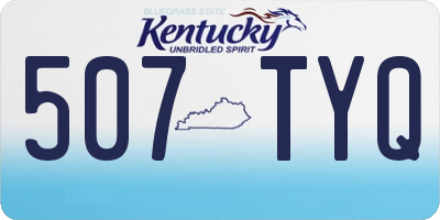 KY license plate 507TYQ