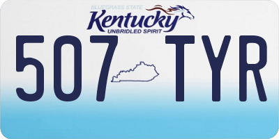 KY license plate 507TYR
