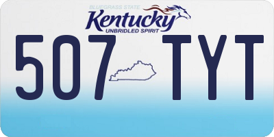 KY license plate 507TYT