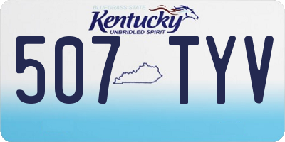 KY license plate 507TYV