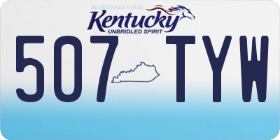 KY license plate 507TYW