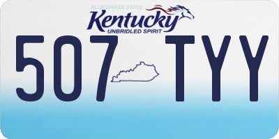 KY license plate 507TYY