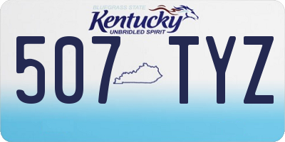 KY license plate 507TYZ
