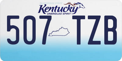 KY license plate 507TZB