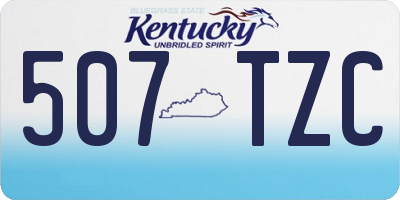 KY license plate 507TZC