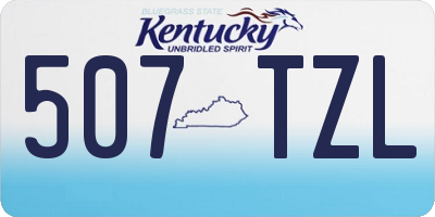 KY license plate 507TZL