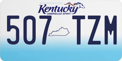 KY license plate 507TZM