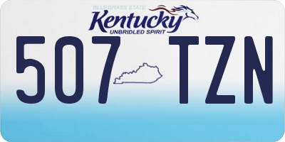 KY license plate 507TZN