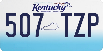 KY license plate 507TZP