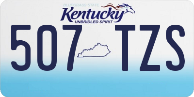KY license plate 507TZS