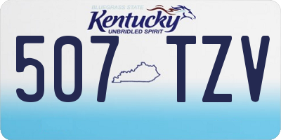 KY license plate 507TZV