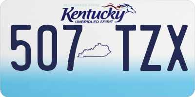 KY license plate 507TZX