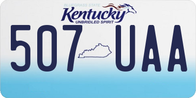 KY license plate 507UAA