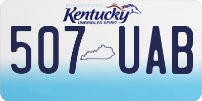 KY license plate 507UAB