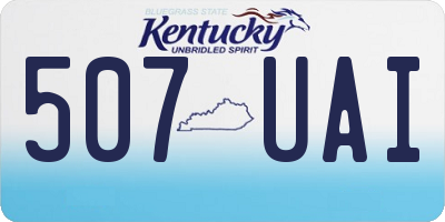 KY license plate 507UAI