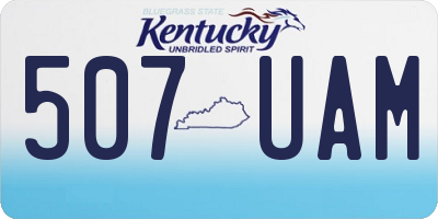 KY license plate 507UAM