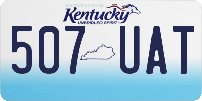 KY license plate 507UAT