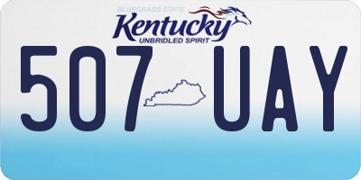 KY license plate 507UAY