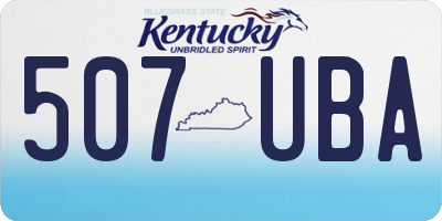 KY license plate 507UBA