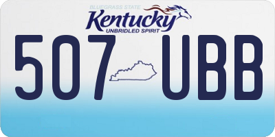 KY license plate 507UBB