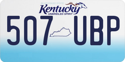 KY license plate 507UBP