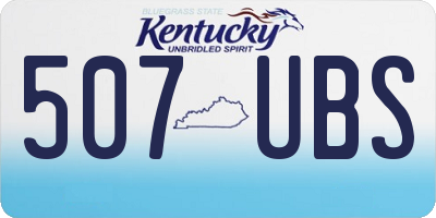 KY license plate 507UBS