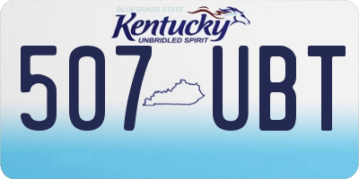 KY license plate 507UBT