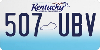 KY license plate 507UBV