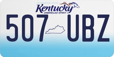 KY license plate 507UBZ