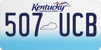 KY license plate 507UCB