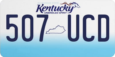 KY license plate 507UCD