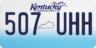 KY license plate 507UHH