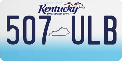 KY license plate 507ULB
