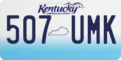 KY license plate 507UMK