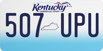 KY license plate 507UPU