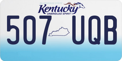 KY license plate 507UQB