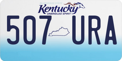 KY license plate 507URA